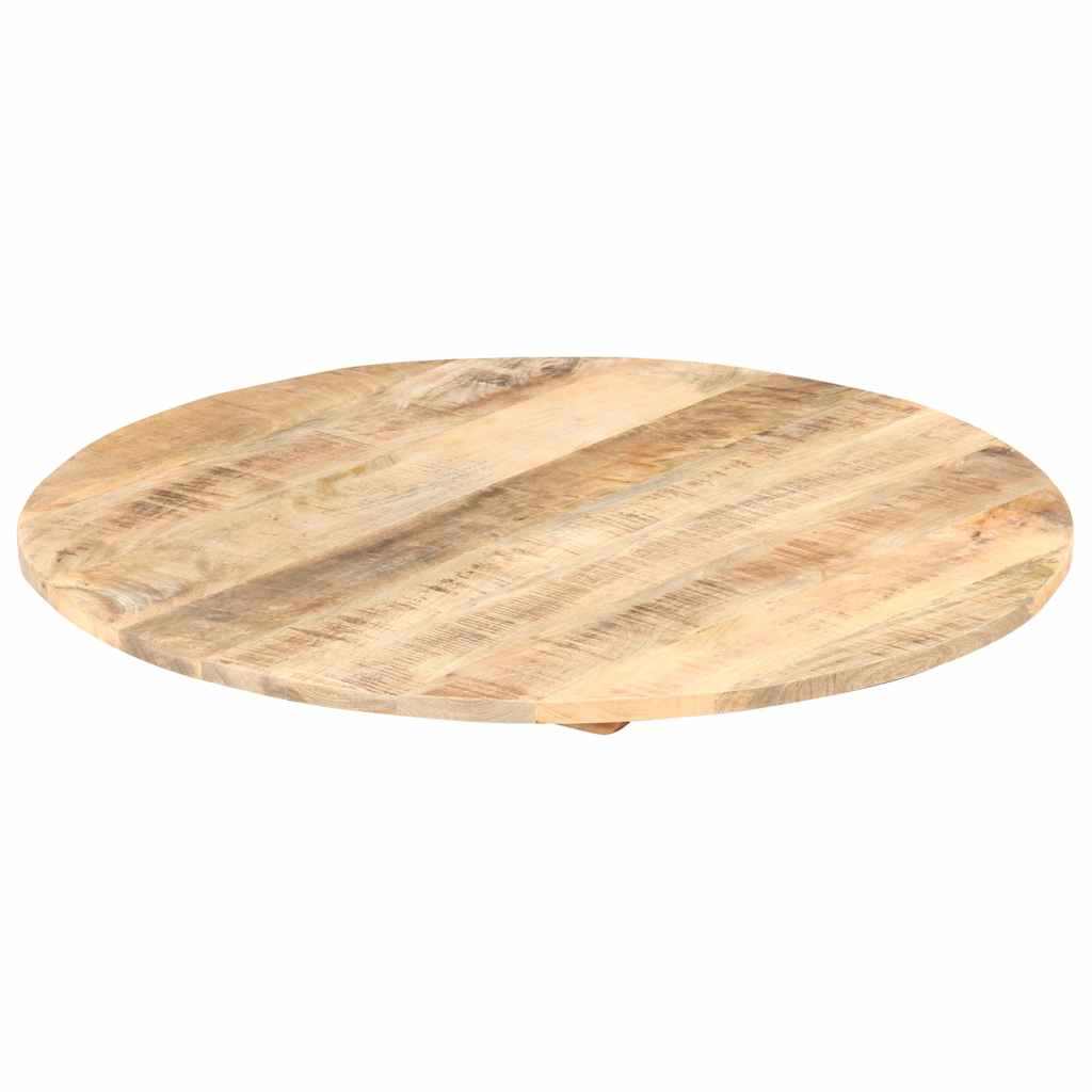 bordplade 15-16 mm rund 70 cm massivt mangotræ