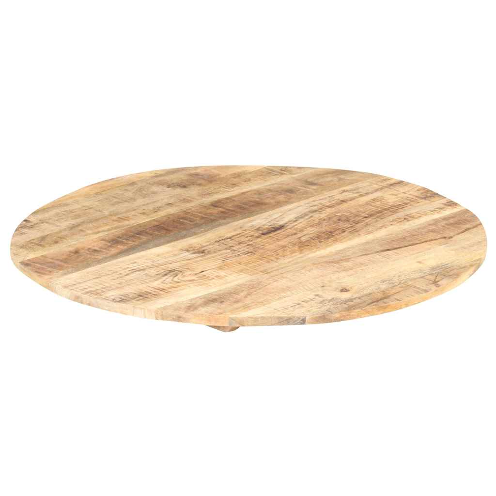 bordplade 15-16 mm rund 70 cm massivt mangotræ