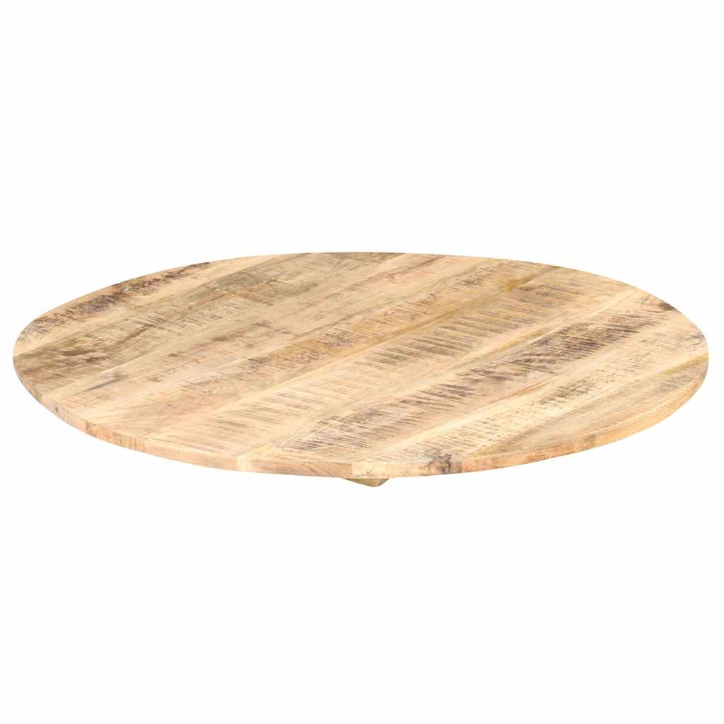 bordplade 15-16 mm rund 70 cm massivt mangotræ