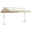 fritstående markise 600x300 cm cremefarvet