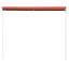 foldemarkise 300x150 cm orange og brun