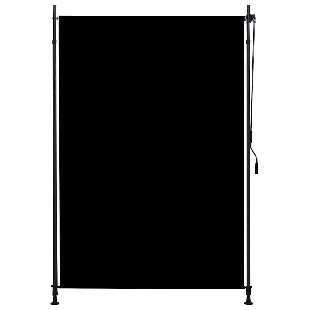 udendørs rullegardin 150x270 cm antracitgrå