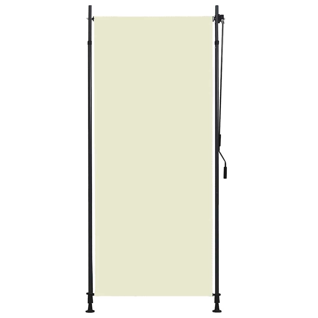 udendørs rullegardin 100x270 cm cremefarvet