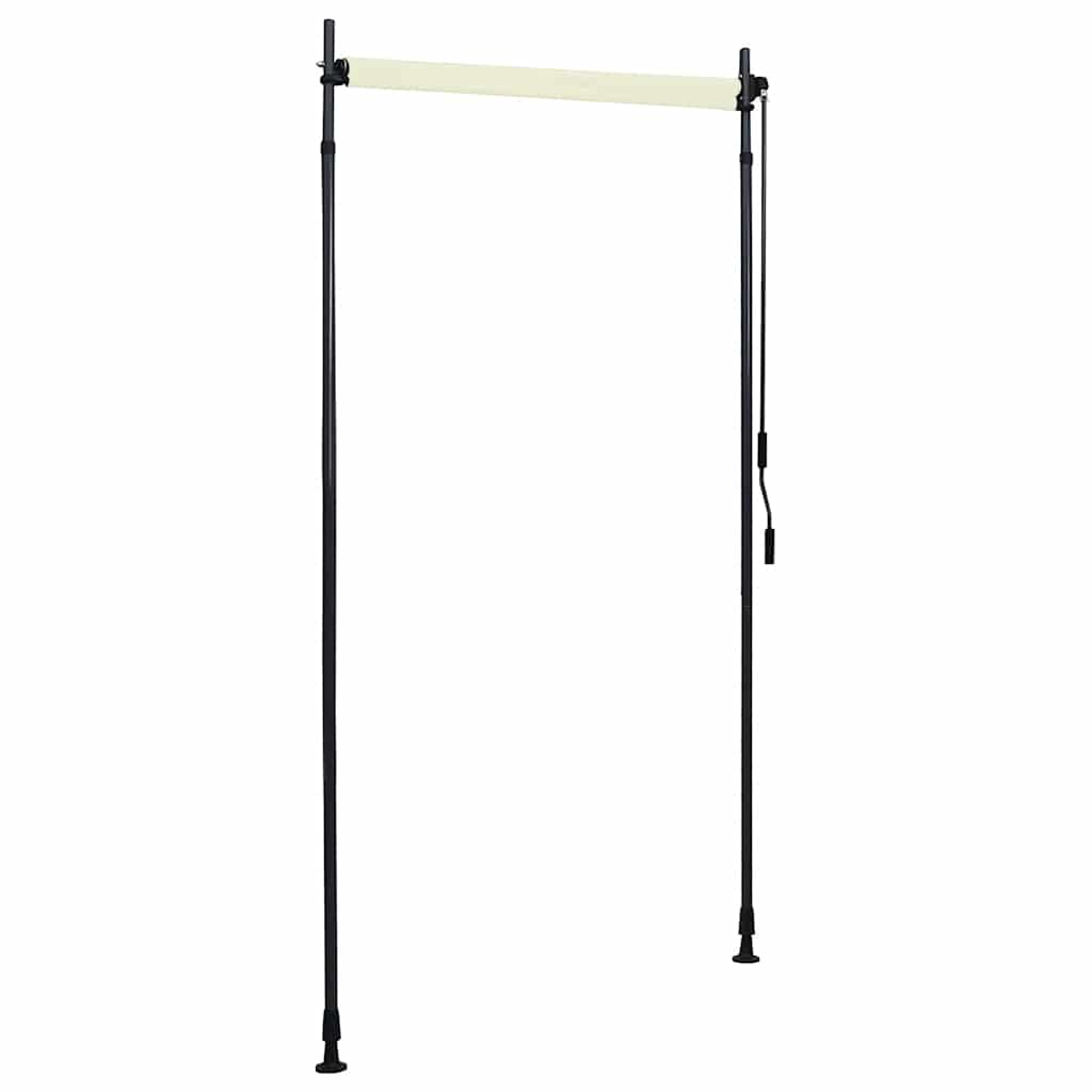 udendørs rullegardin 100x270 cm cremefarvet
