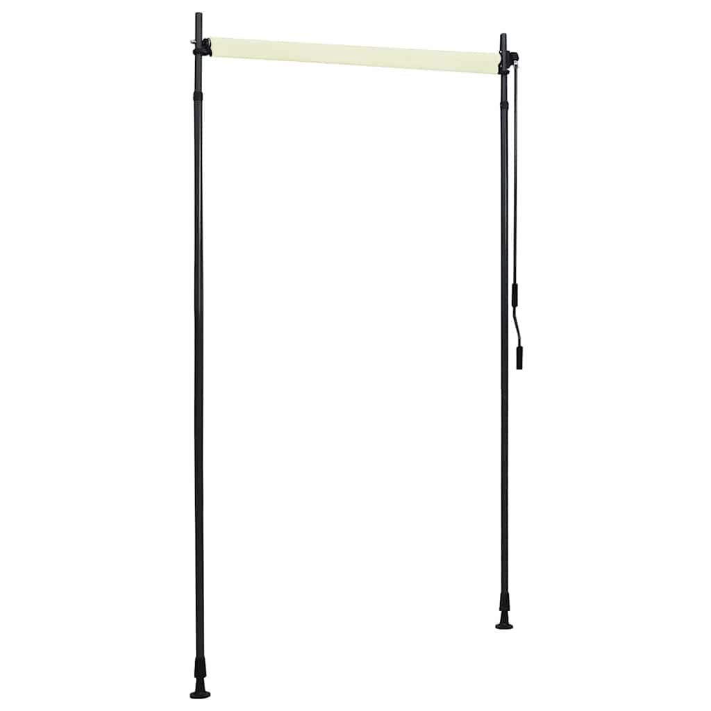 udendørs rullegardin 120x270 cm cremefarvet