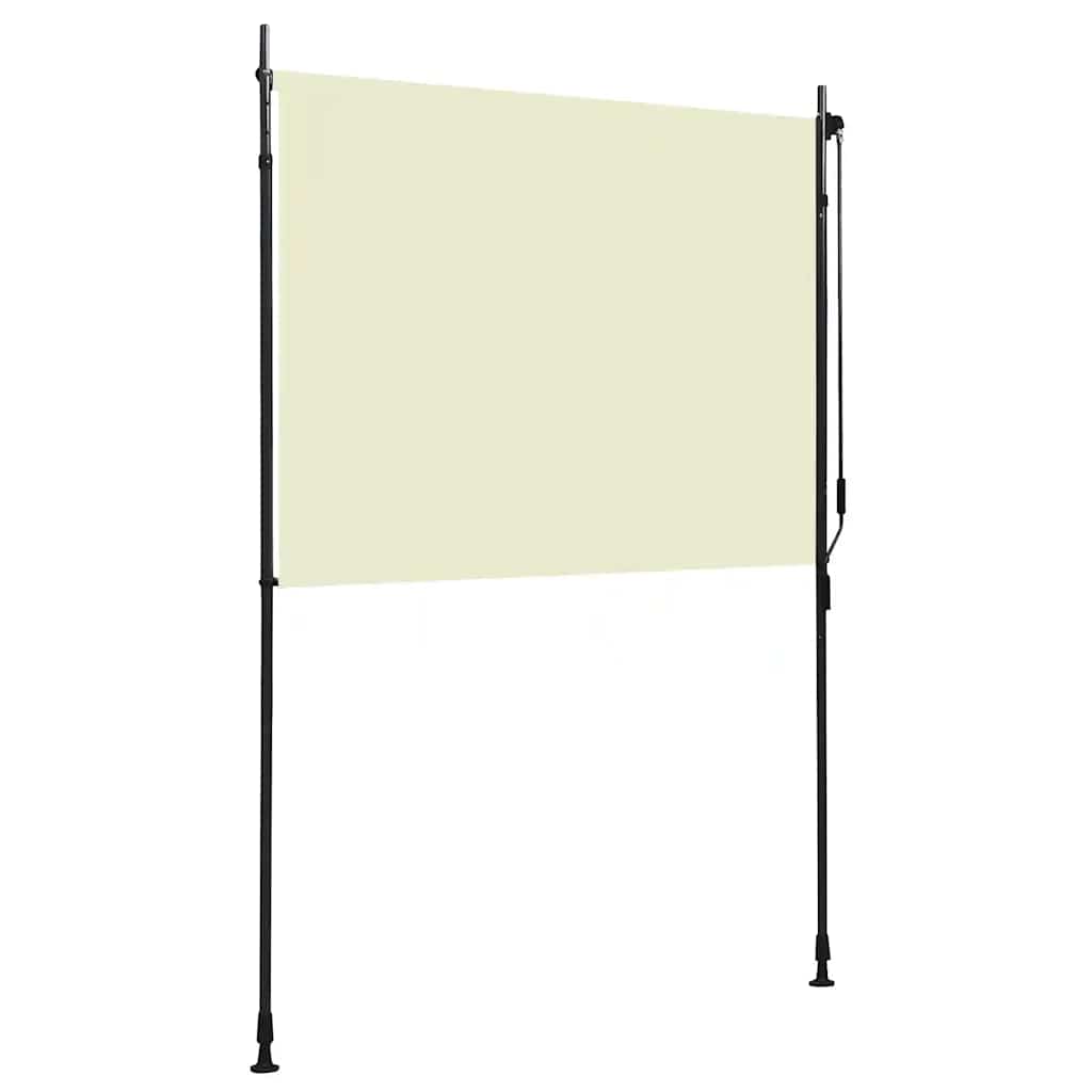 udendørs rullegardin 150x270 cm cremefarvet