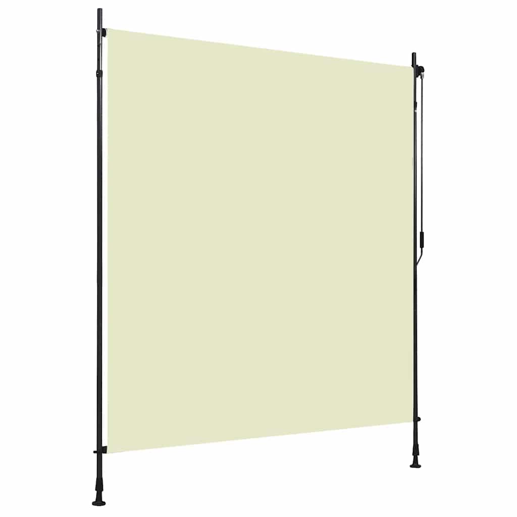 udendørs rullegardin 200x270 cm cremefarvet