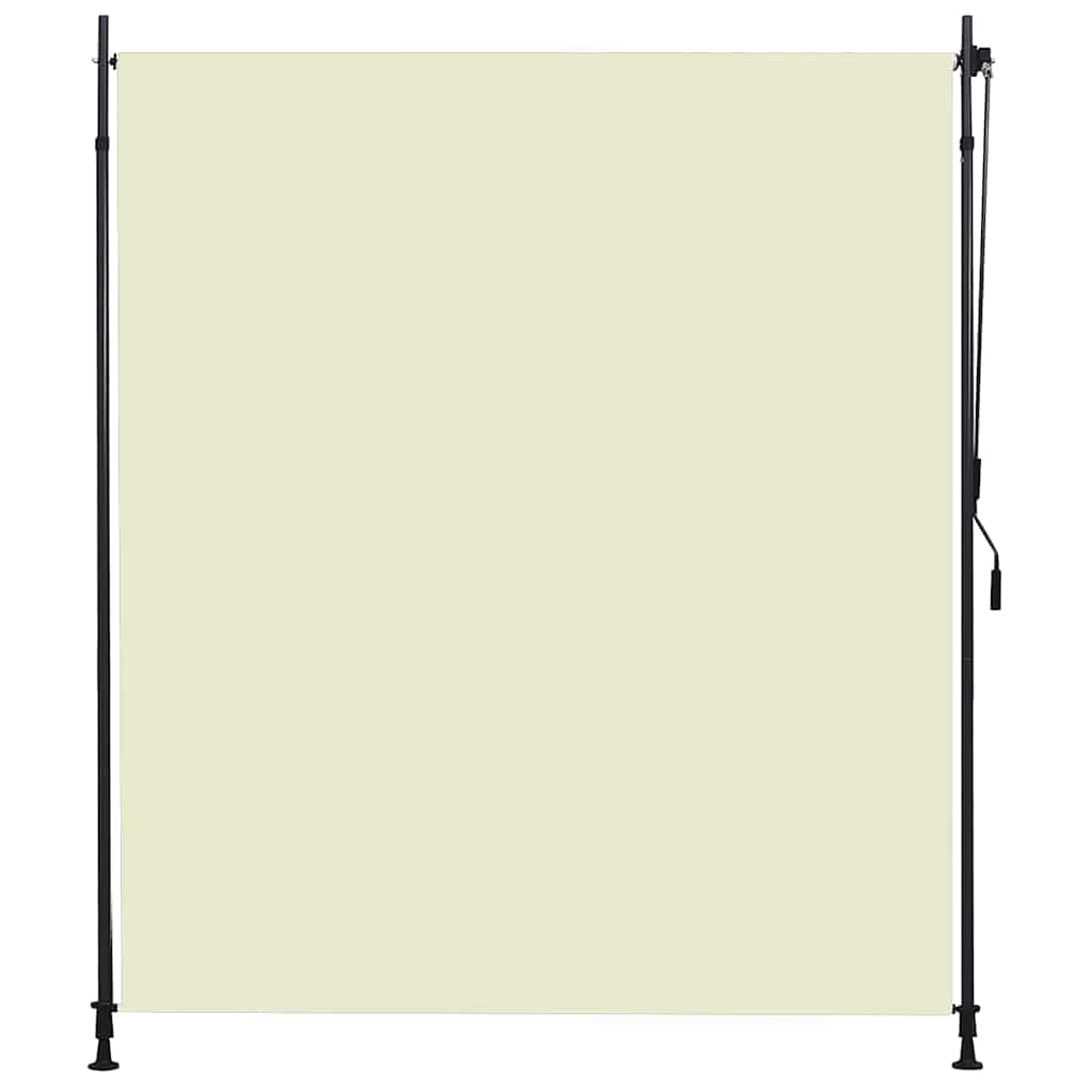 udendørs rullegardin 200x270 cm cremefarvet