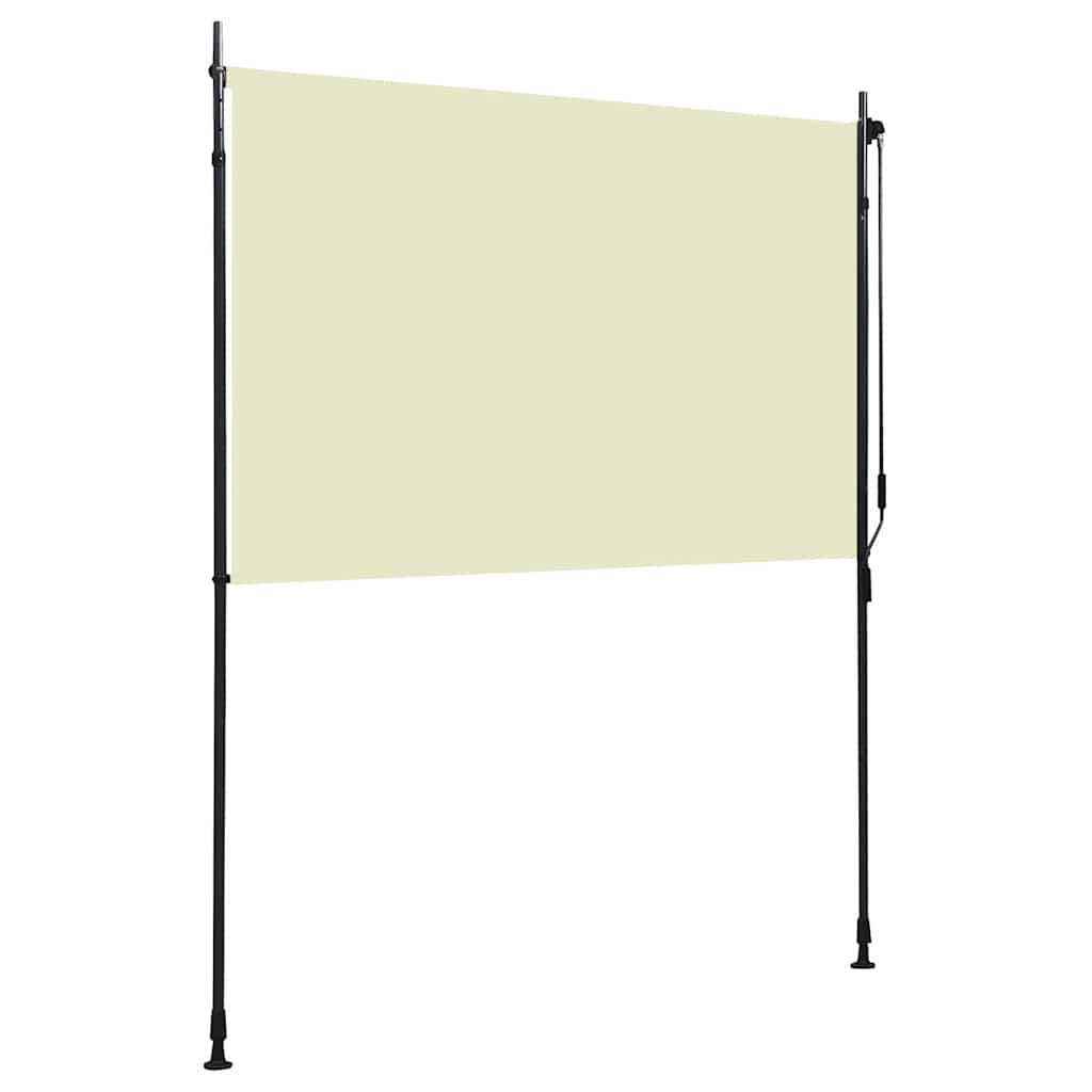 udendørs rullegardin 200x270 cm cremefarvet