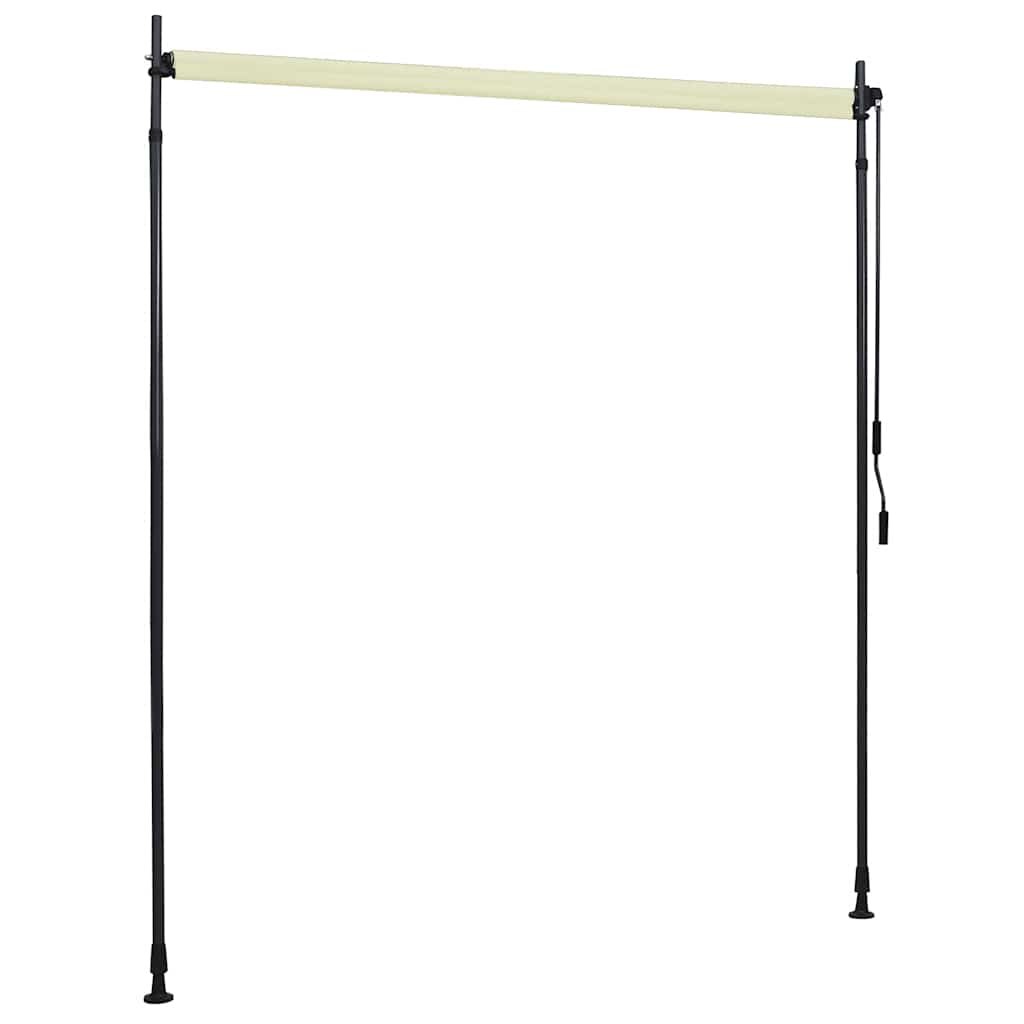 udendørs rullegardin 200x270 cm cremefarvet