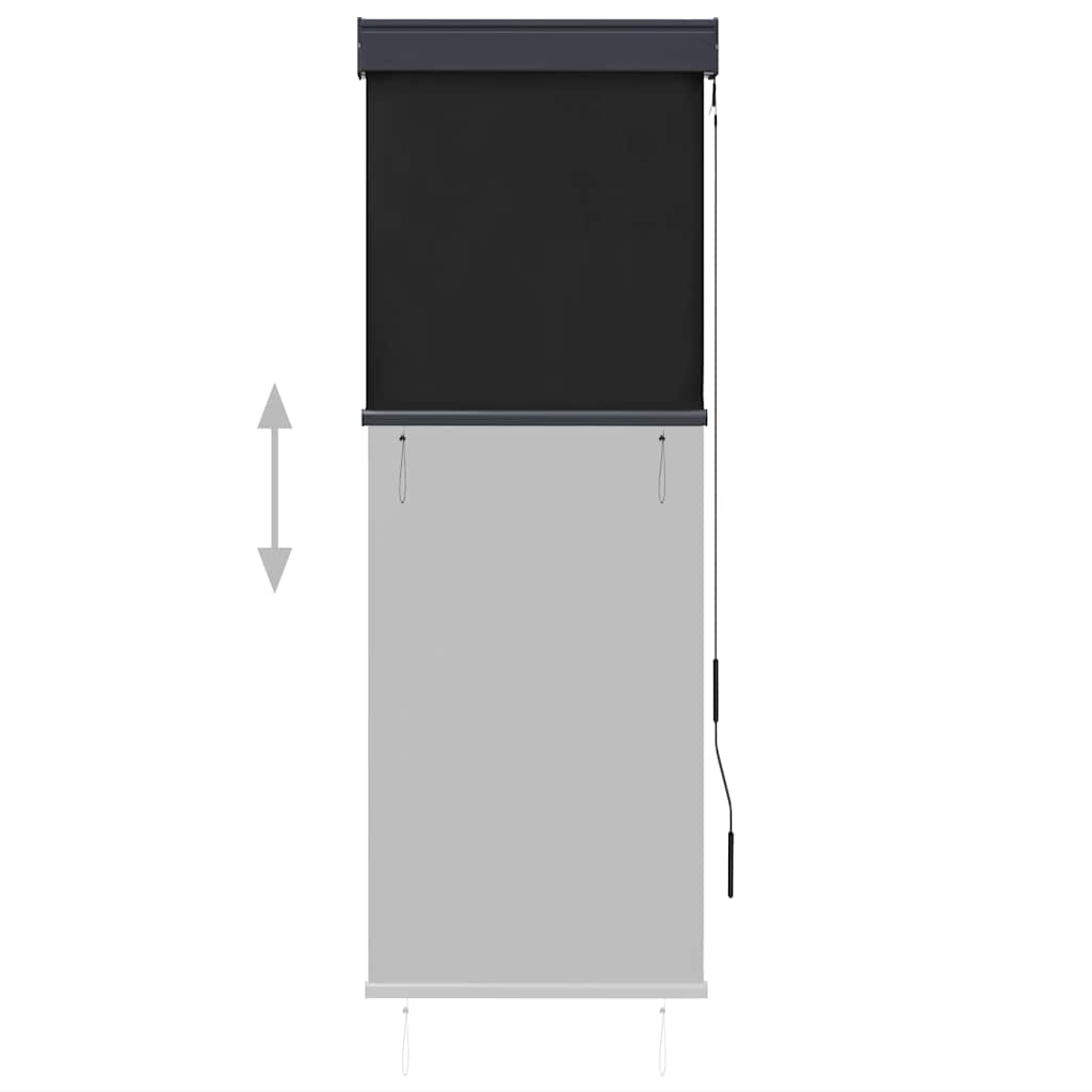 udendørs rullegardin 60x250 cm antracitgrå