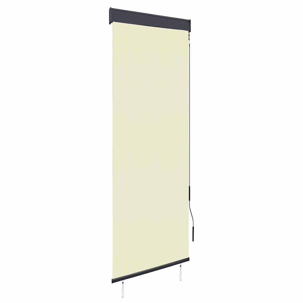 udendørs rullegardin 60x250 cm cremefarvet