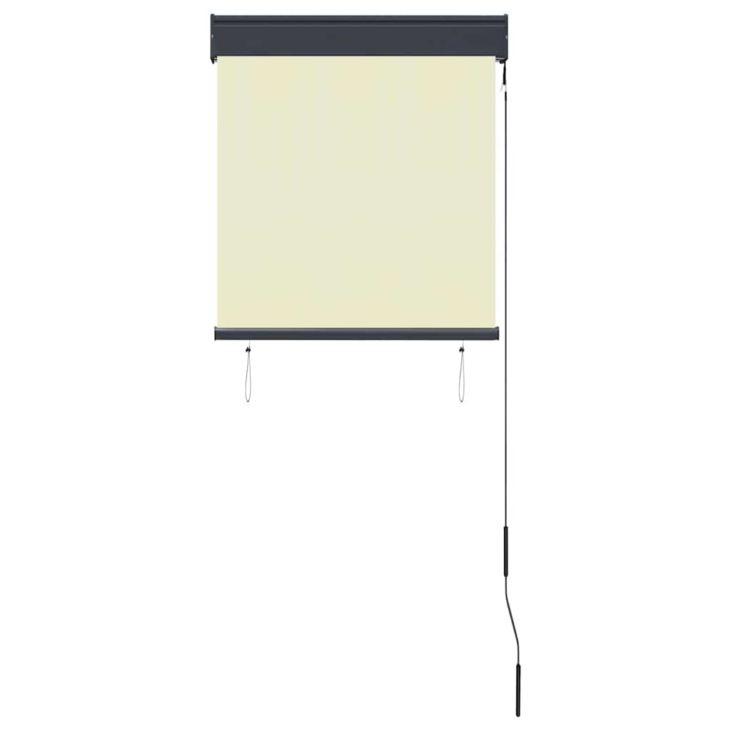 udendørs rullegardin 60x250 cm cremefarvet