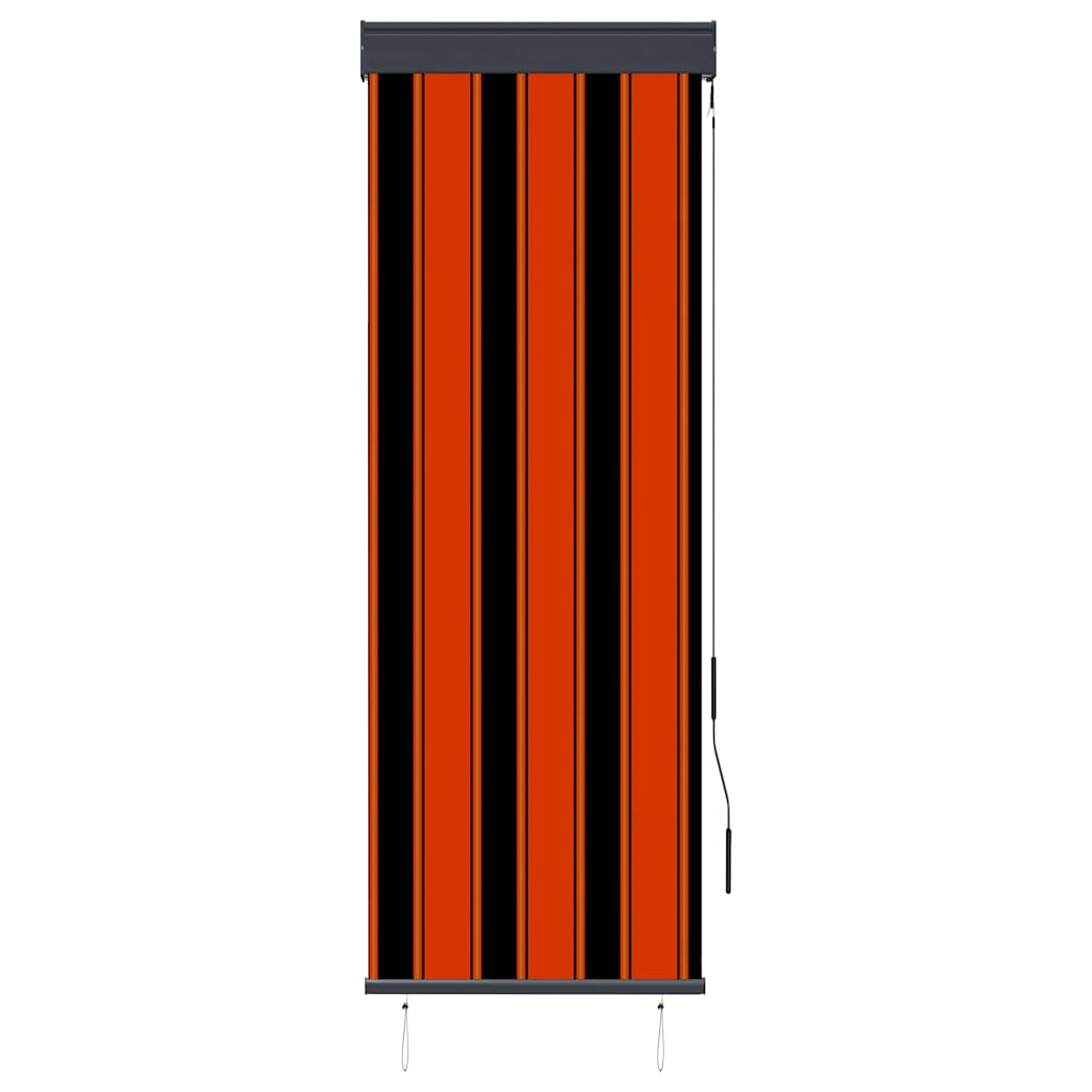 udendørs rullegardin 60x250 cm orange og brun