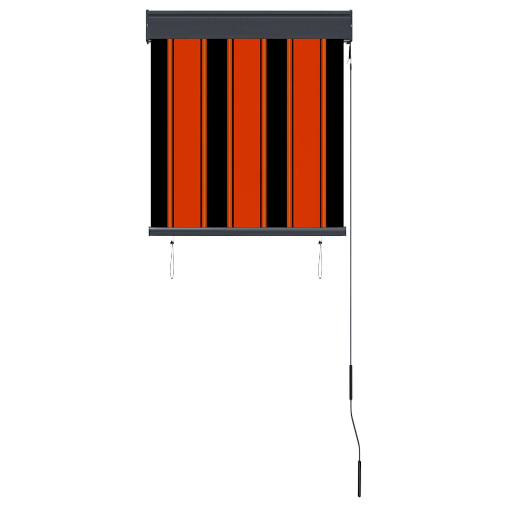 udendørs rullegardin 60x250 cm orange og brun