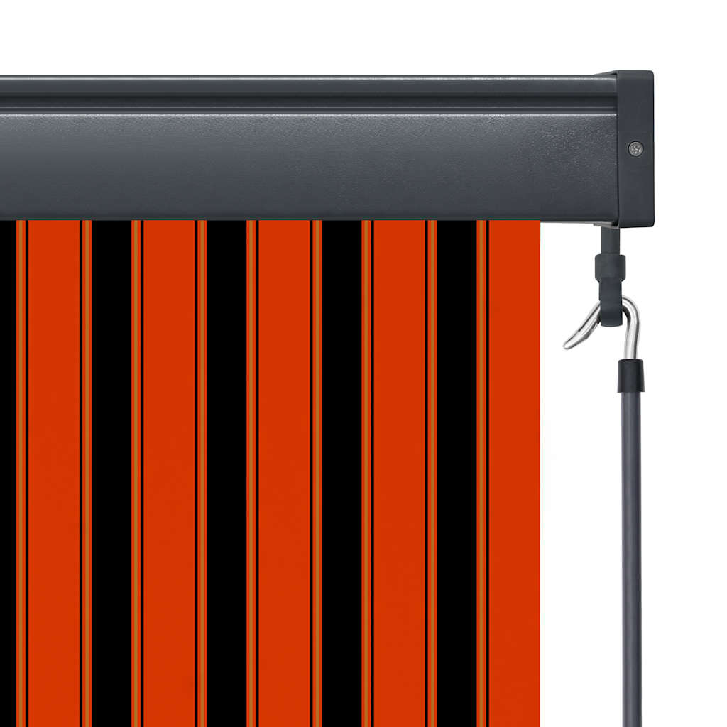 udendørs rullegardin 60x250 cm orange og brun