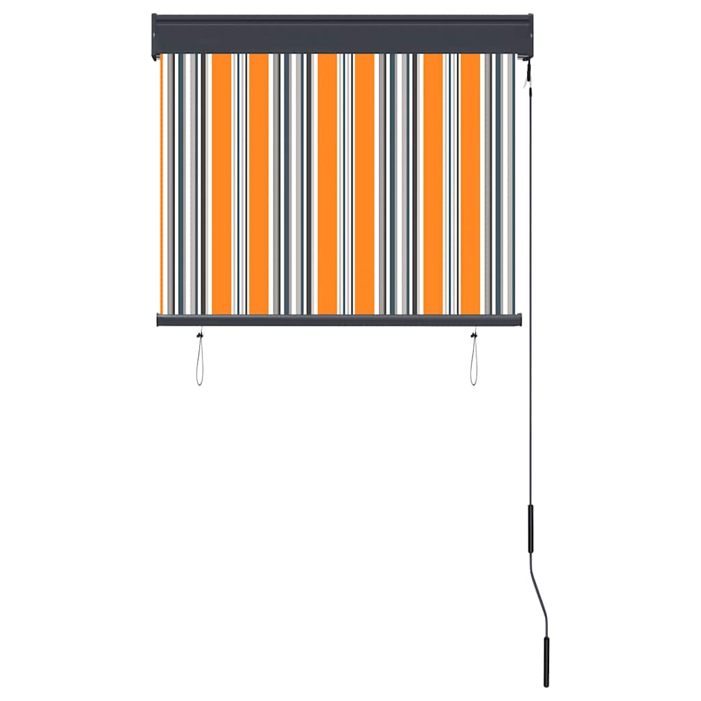 udendørs rullegardin 80x250 cm gul og blå