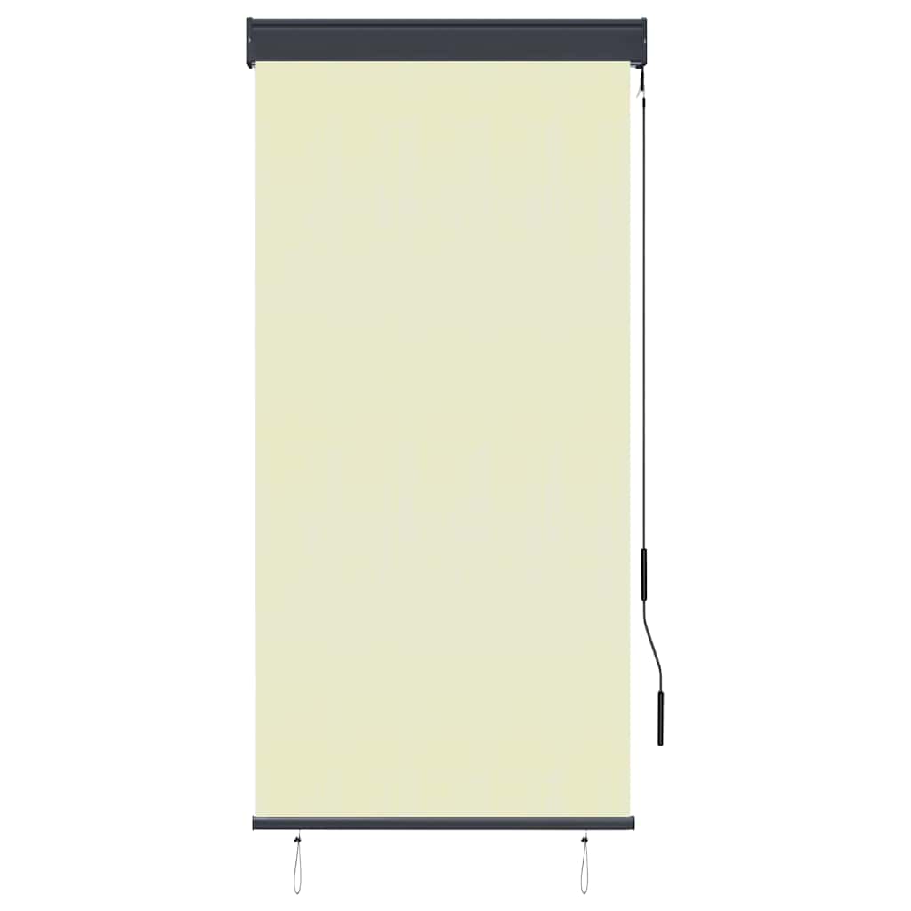 udendørs rullegardin 80x250 cm cremefarvet
