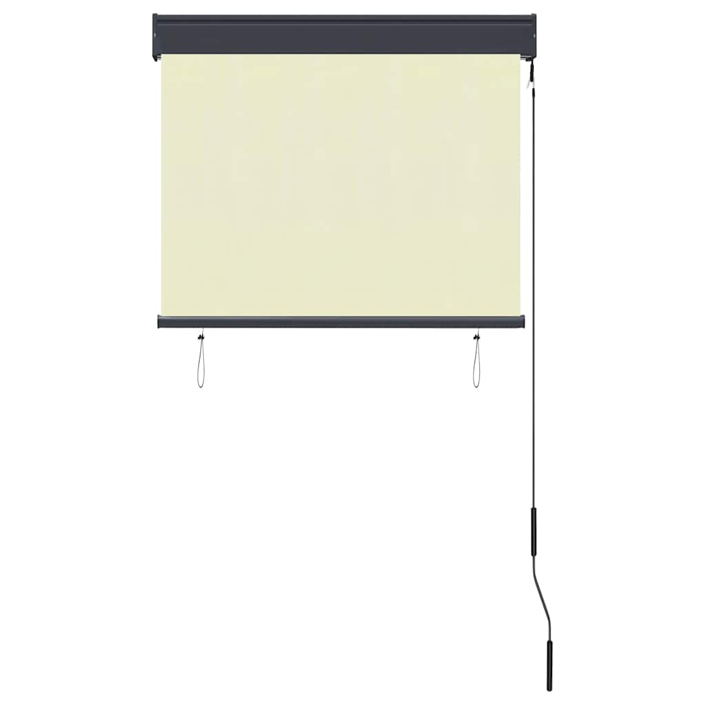 udendørs rullegardin 80x250 cm cremefarvet