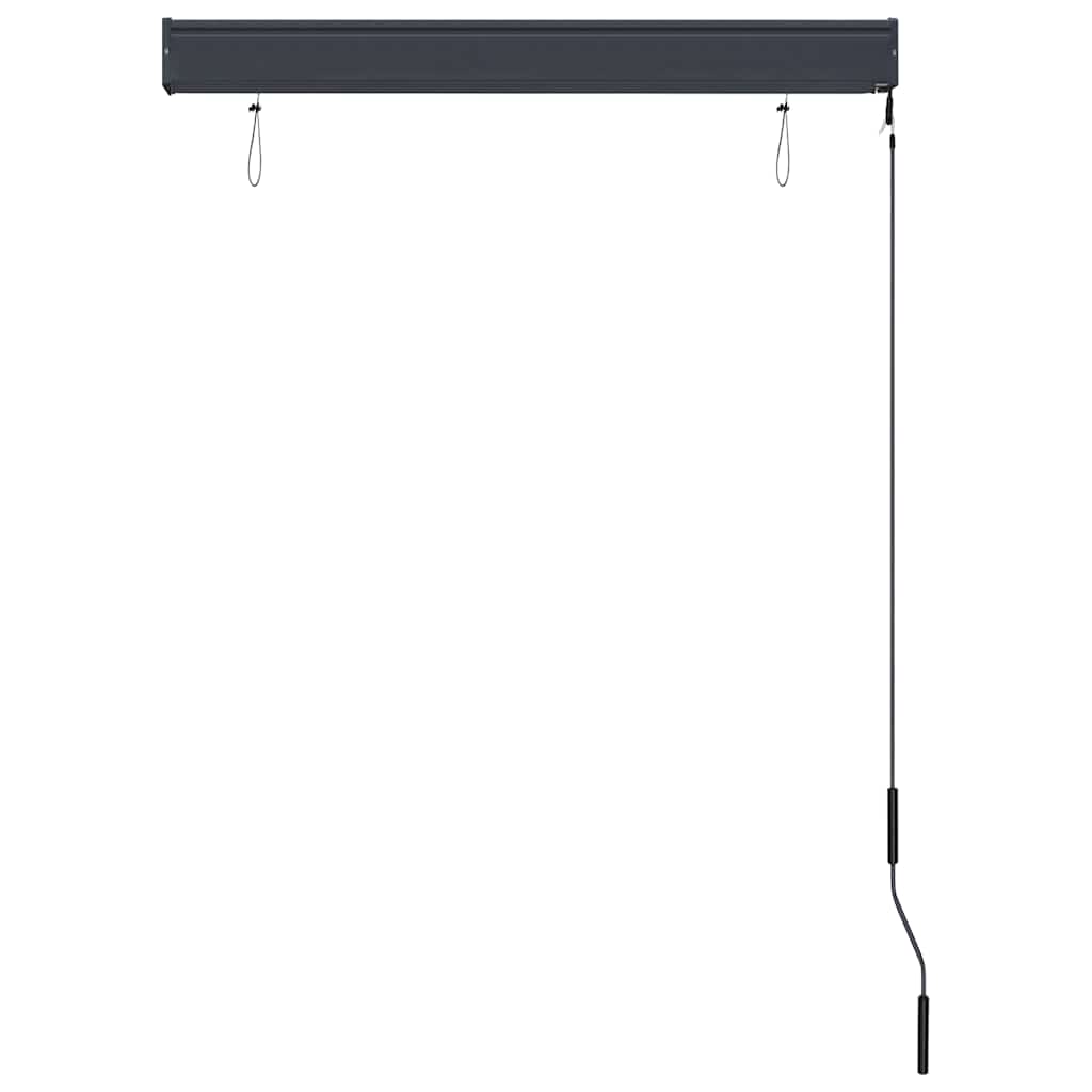 udendørs rullegardin 100x250 cm gul og blå