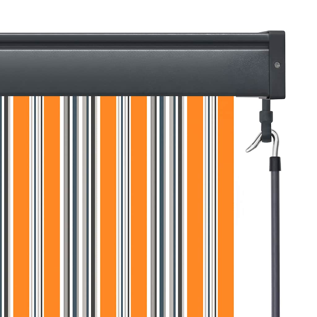 udendørs rullegardin 100x250 cm gul og blå