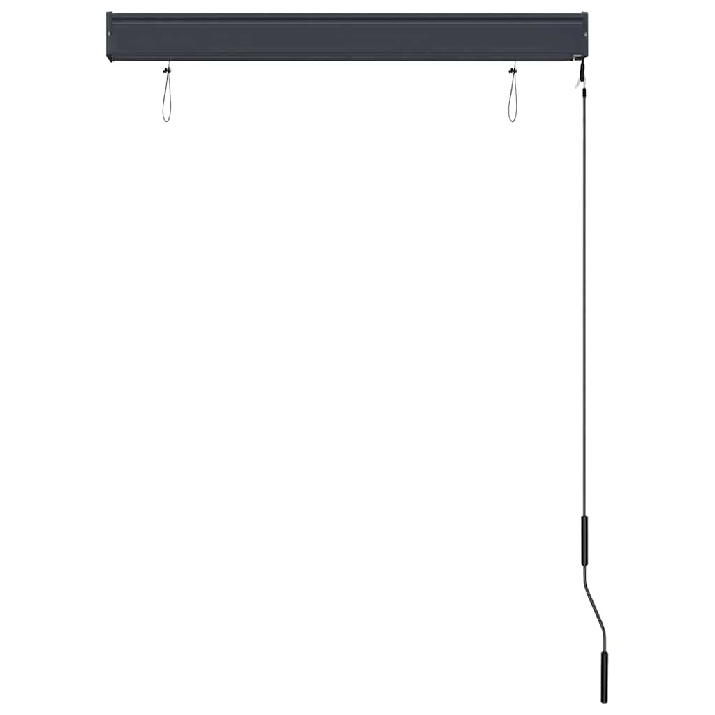 udendørs rullegardin 100x250 cm hvid og orange