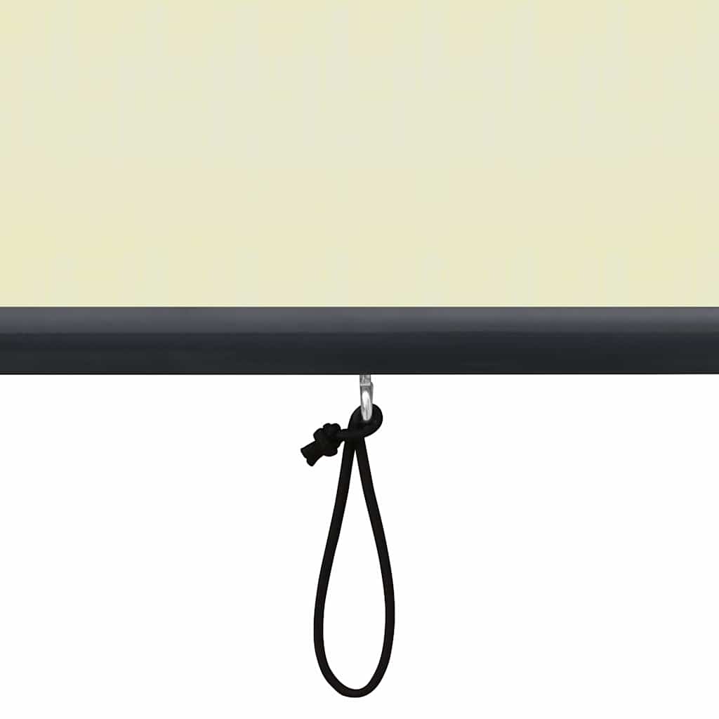 udendørs rullegardin 120x250 cm cremefarvet