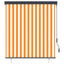 udendørs rullegardin 140x250 cm hvid og orange