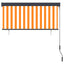 udendørs rullegardin 140x250 cm hvid og orange