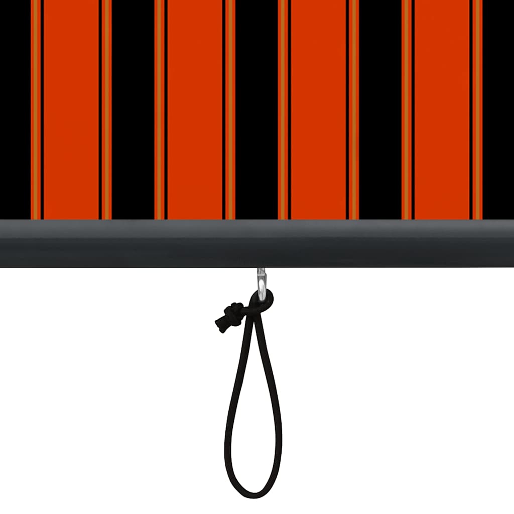 udendørs rullegardin 140x250 cm orange og brun