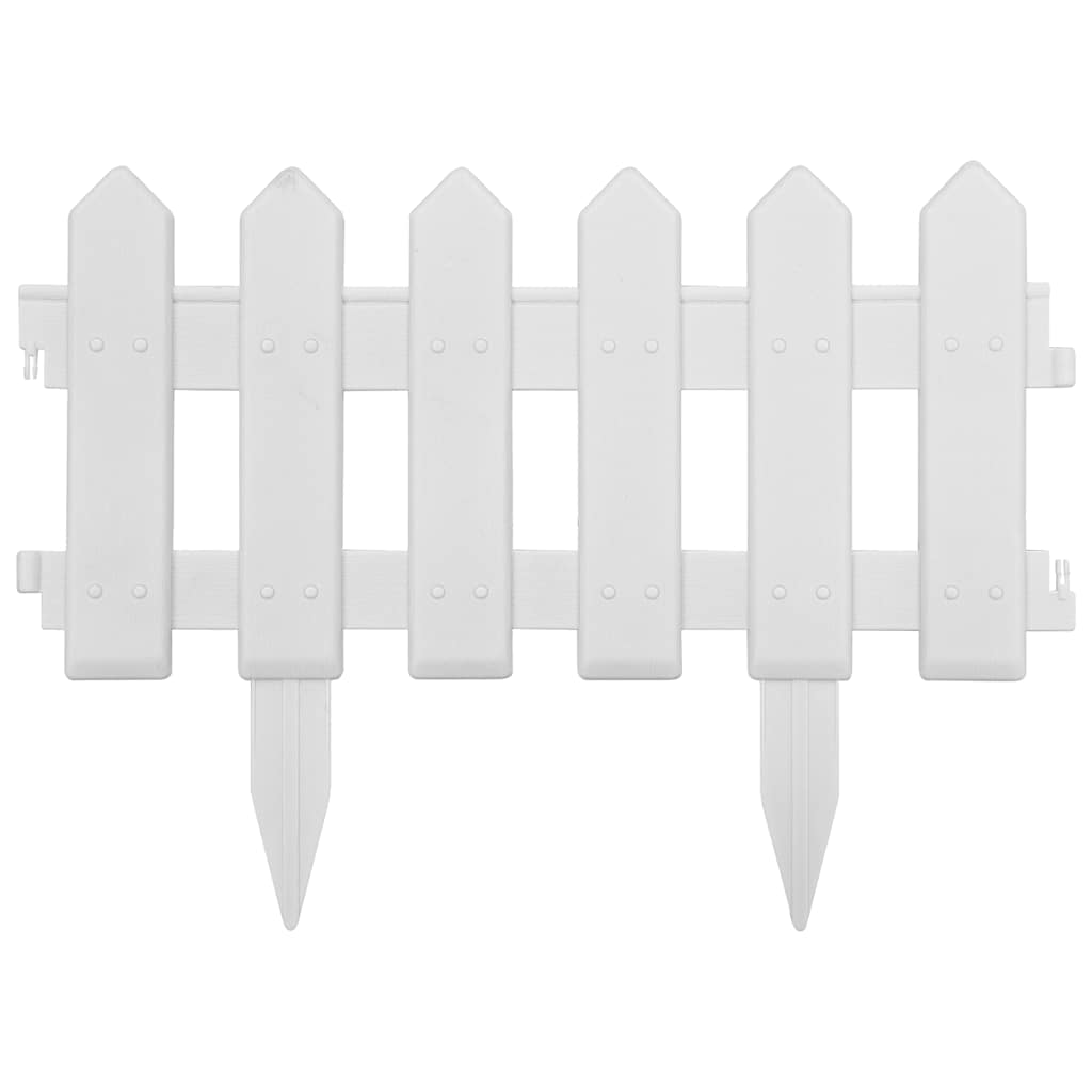 bedhegn 25 stk. 10 m PP hvid