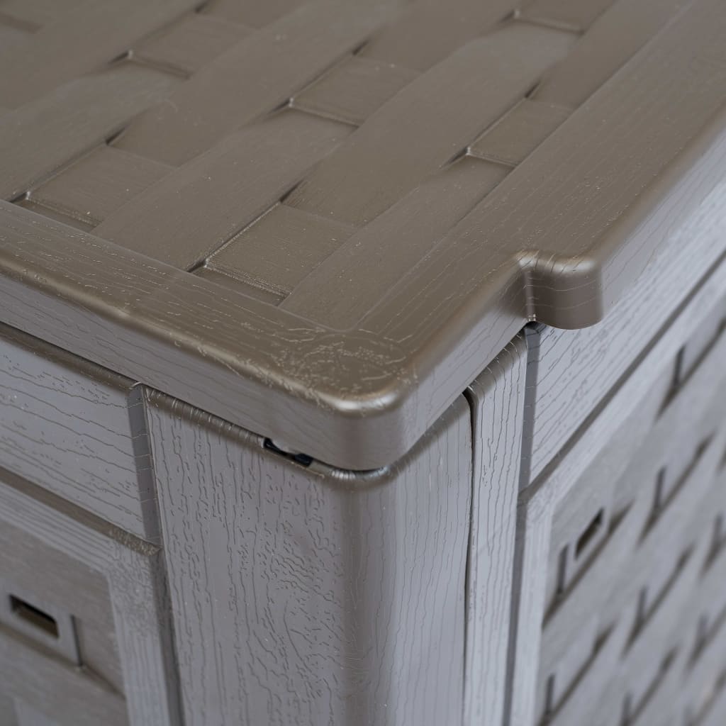 kompostbeholdere 3 stk. 60 x 60 x 83 cm 900 l brun
