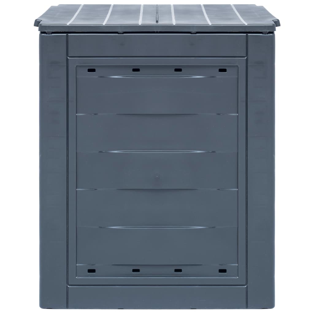 kompostbeholdere til haven 2 stk. 60 x 60 x 73 cm 520 l grå