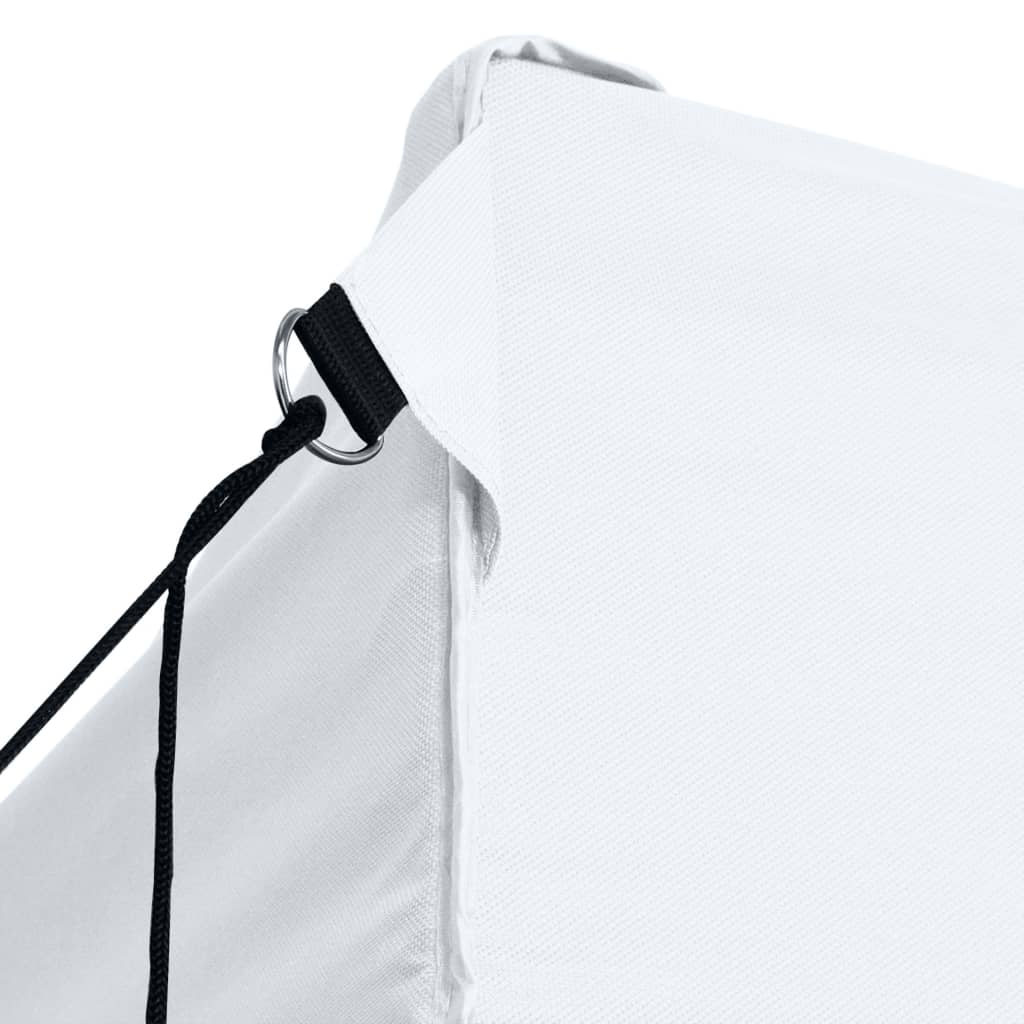 festtelt med 3 vægge 291x413x315 cm foldbart hvid