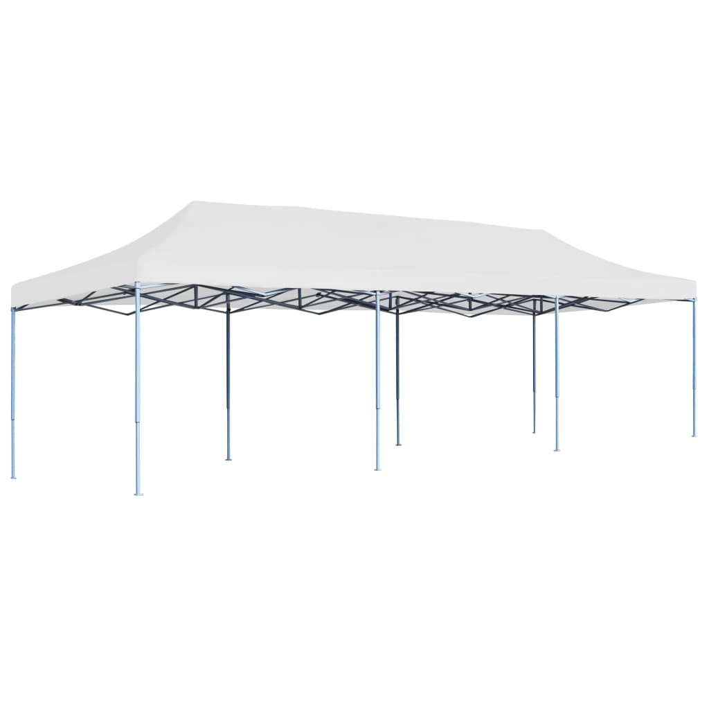 foldbart pop-op-festtelt 3 x 9 m hvid
