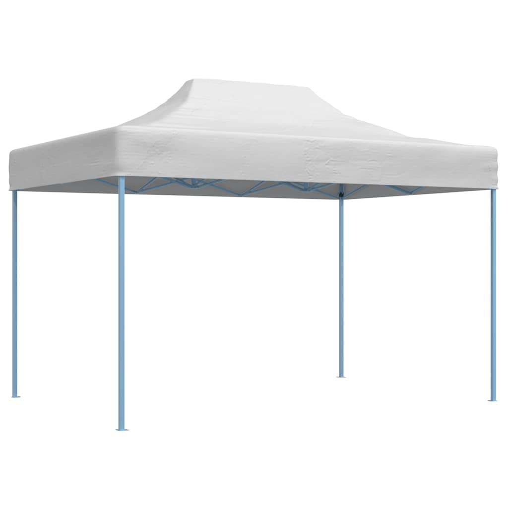 foldbart festtelt 280x410x315 cm stål hvid