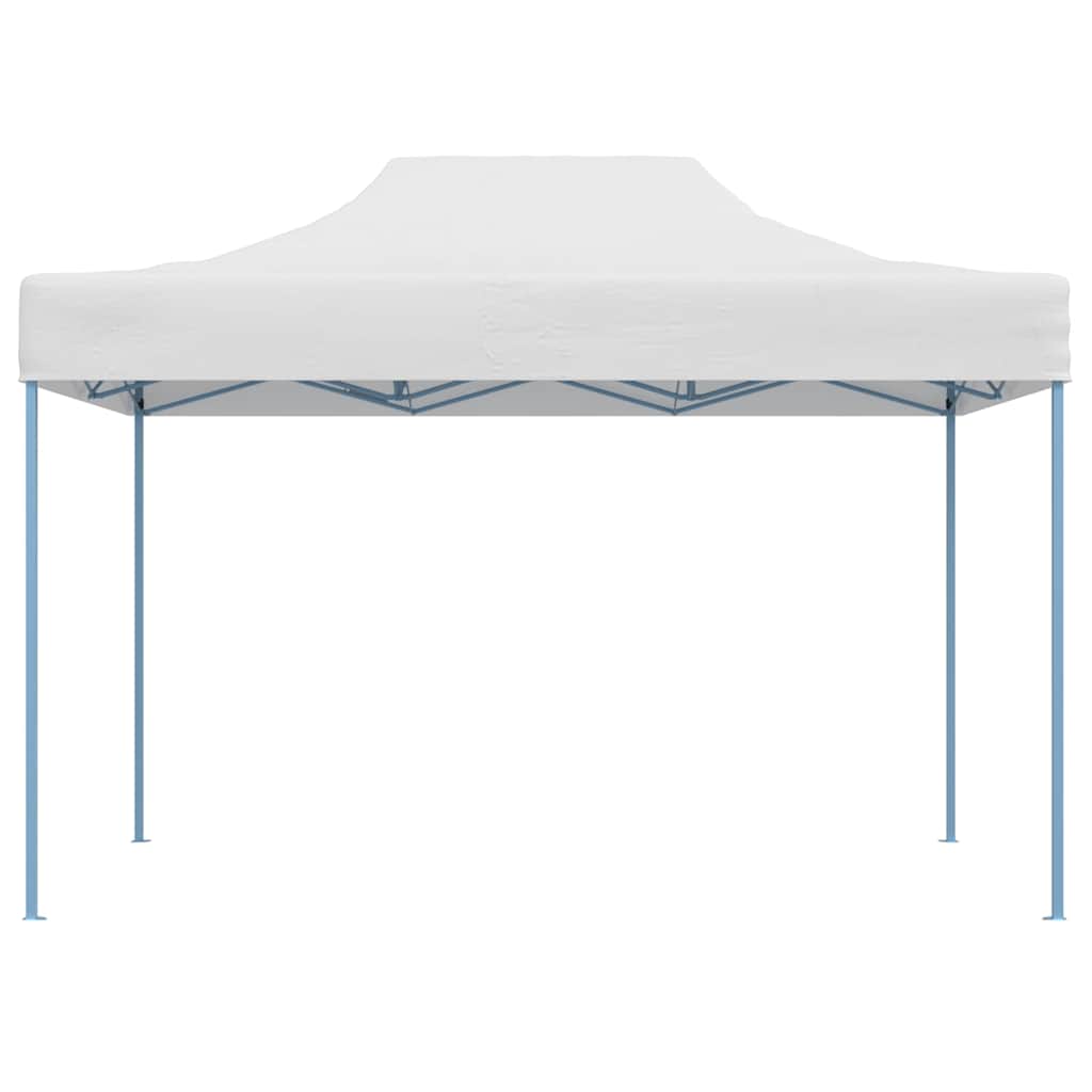 foldbart festtelt 280x410x315 cm stål hvid