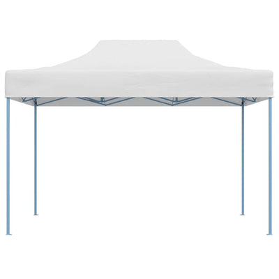 foldbart festtelt 280x410x315 cm stål hvid