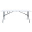 foldbart havebord 180 x 75 x 74 cm HDPE hvid