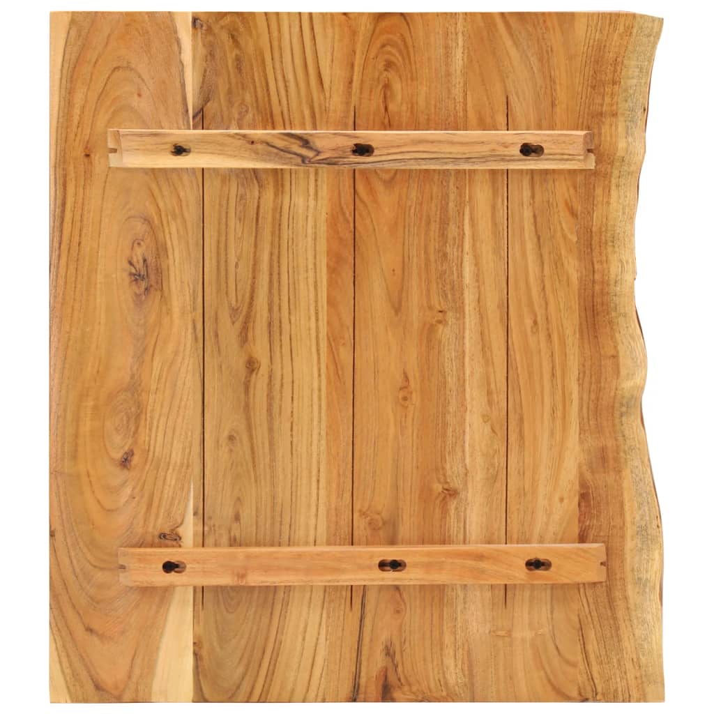 bordplade til toiletbord 58x52x3,8 cm massivt akacietræ