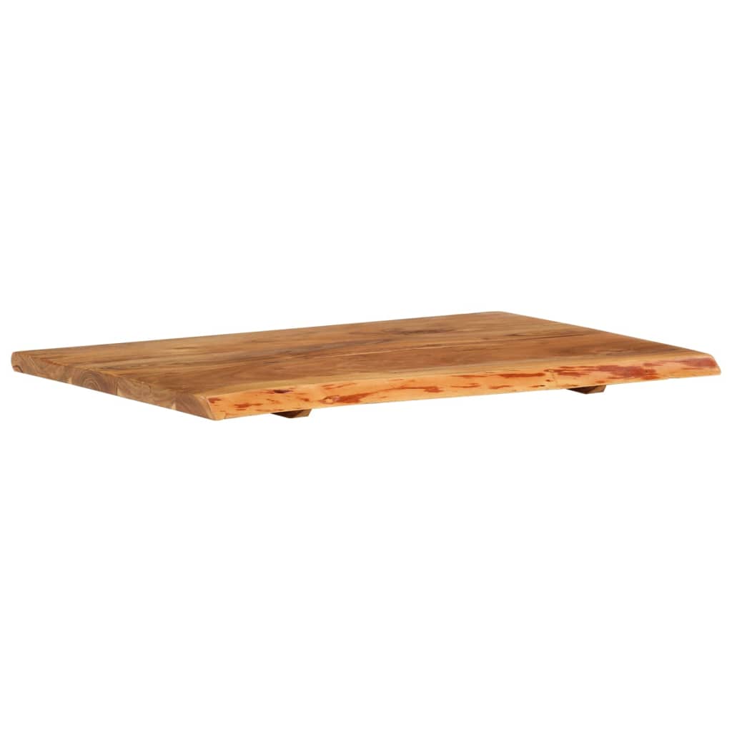 bordplade til toiletbord 80x52x2,5 cm massivt akacietræ