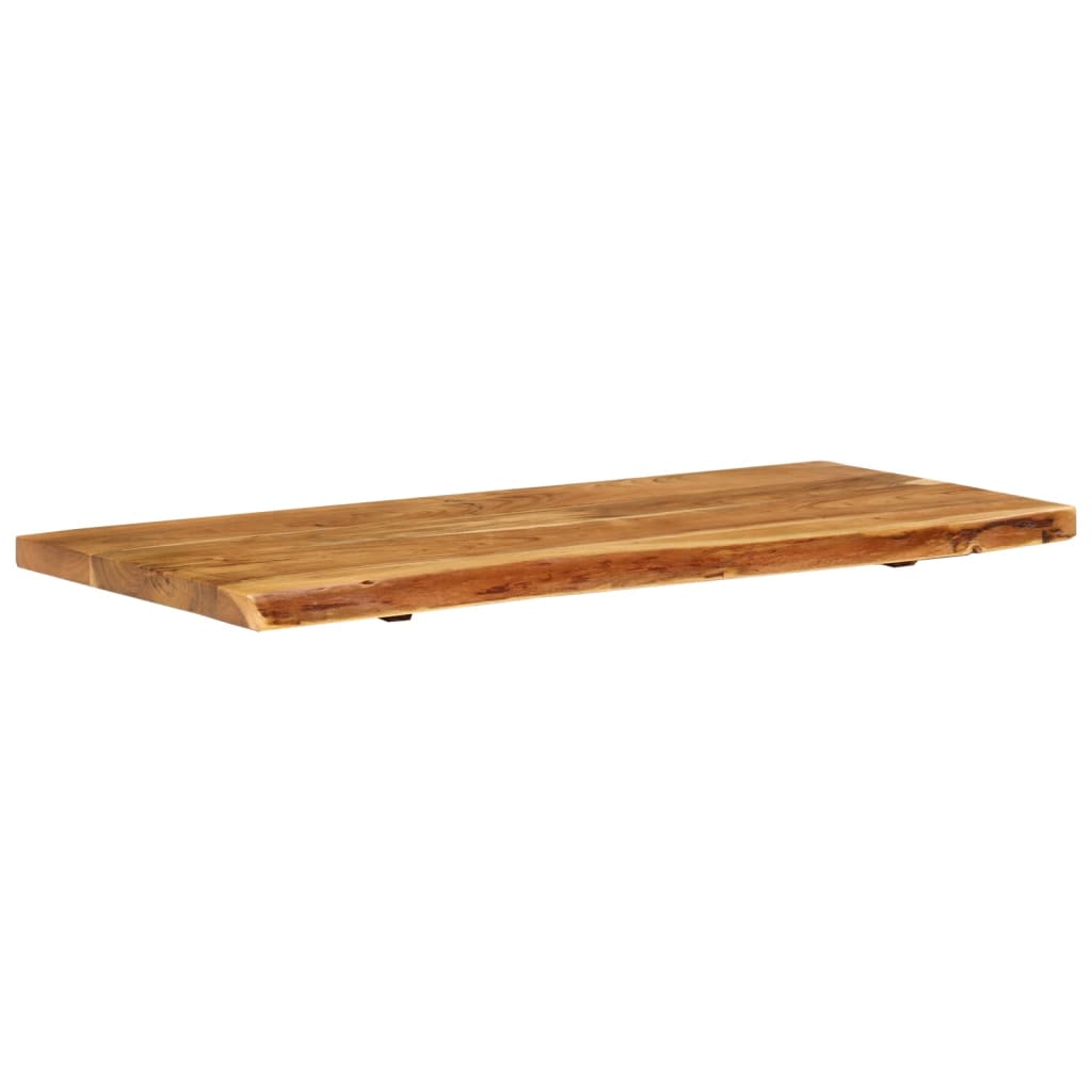 bordplade til toiletbord 114x52x4 cm massivt akacietræ