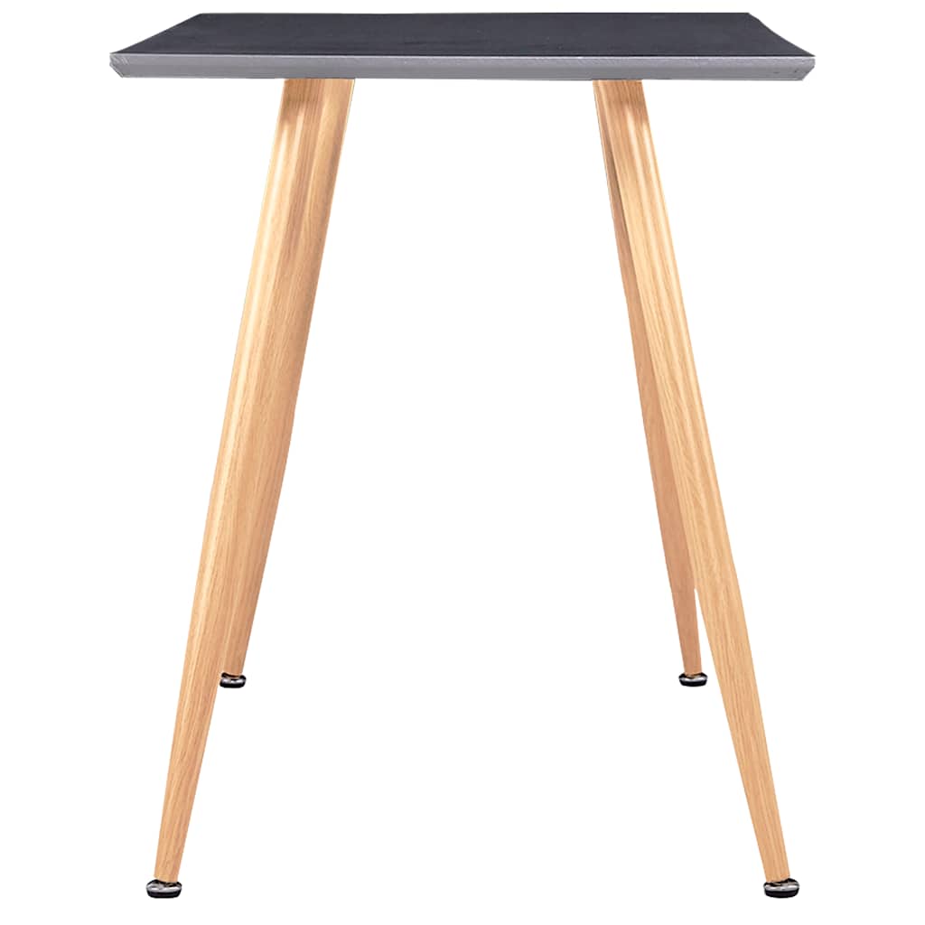 spisebord 120 x 60 x 74 cm MDF grå og egetræsfarve