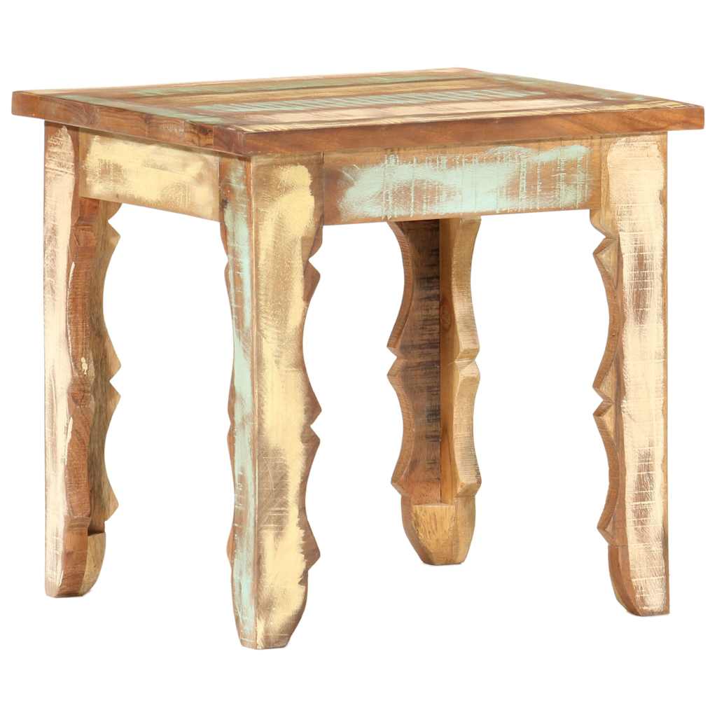 sofabord 40x40x40 cm massivt genanvendt træ
