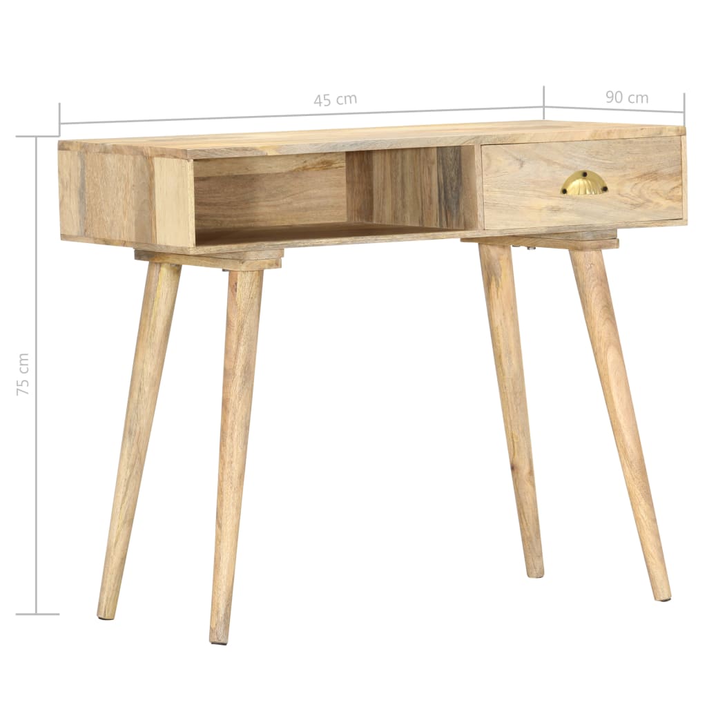 konsolbord 90x45x75 cm massivt mangotræ