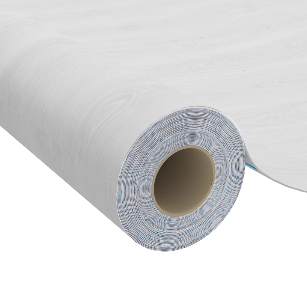 selvklæbende folie til døre 2 stk. 210x90 cm PVC hvidt træ