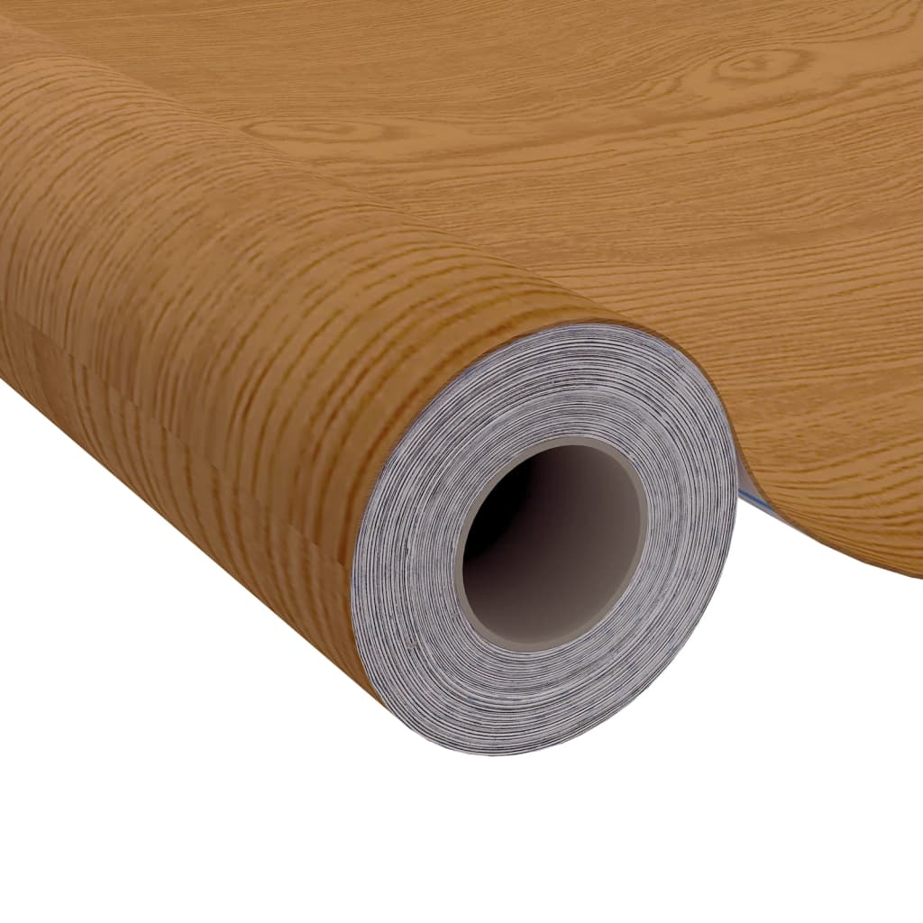 selvklæbende folie til døre 2 stk. 210x90 cm PVC lys eg