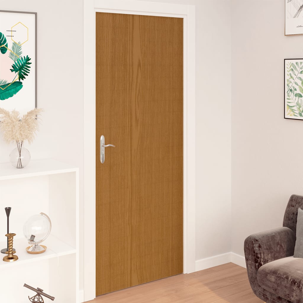 selvklæbende folie til døre 2 stk. 210x90 cm PVC lys eg