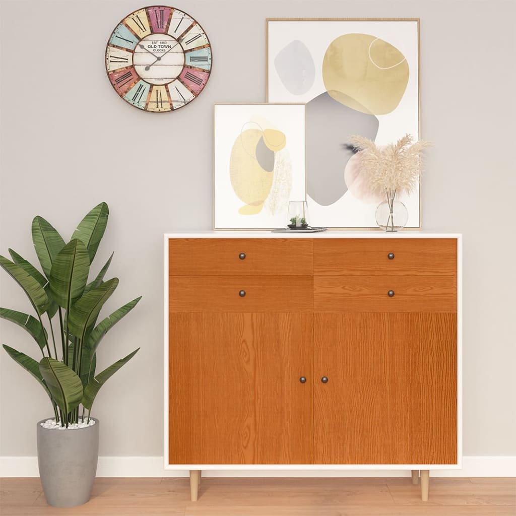 selvklæbende folie til møbler 500x90 cm PVC egetræ