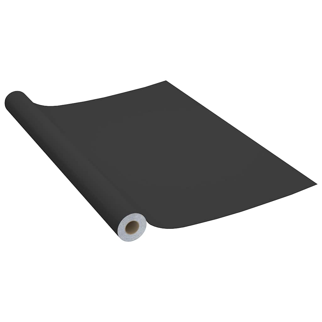 selvklæbende folie til møbler 500x90 cm PVC sort
